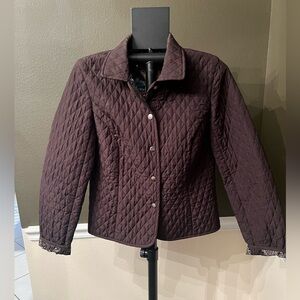 Briggs New York Light Quilted Snap Front Jacket.